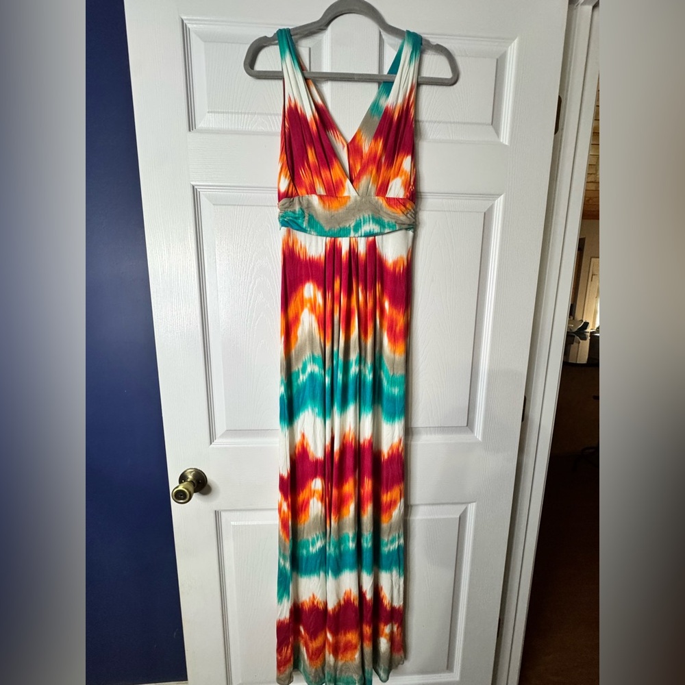 Tart Multicolor Maxi Dress Size M | Stretchy | Tall Friendly | NWOT